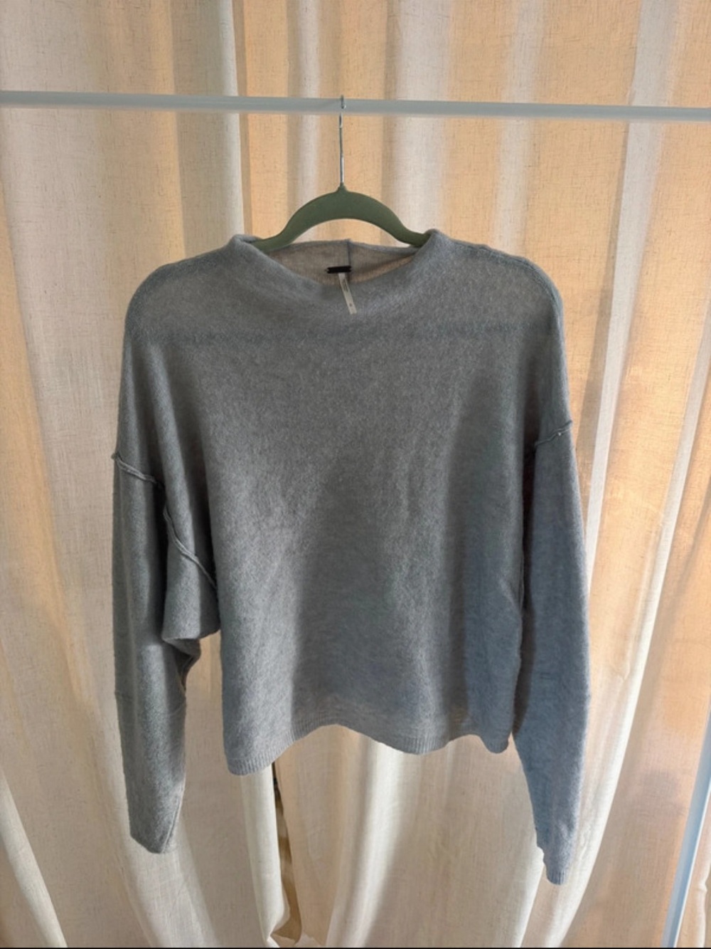 Free people Lightweight Crewneck Sweater - Soft Gray